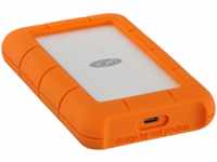 LACIE Rugged USB-C Festplatte, 5 TB HDD, 2,5 Zoll, extern, Silber/Orange