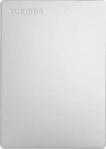 TOSHIBA Canvio Slim (2018) Festplatte, 1 TB HDD, 2,5 Zoll, extern, Silber