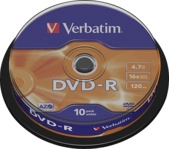 VERBATIM 43523 DVD-R 4,7GB 16X Rohling