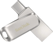 SANDISK Ultra&reg; Dual Drive Luxe USB Type-C&trade; USB-Stick, 64 GB, 400 MB/s, Silber