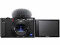 SONY ZV-1 Vlogging Kamera, seitlich klappbares Selfie-Display, 4K Digitalkamera