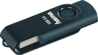 HAMA Rotate USB-Stick, 32 GB, 70 MB/s, Petrol Blau
