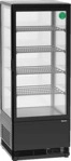 BARTSCHER Mini-K&uuml;hlvitrine 98L-SW (98 l, C, 1105 mm hoch, Schwarz)