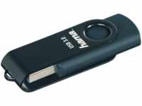 HAMA Rotate USB-Stick, 128 GB, 90 MB/s, Petrol Blau