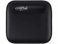 CRUCIAL Portable X6 USB 3.1 Gen 2 Typ-C Festplatte, 4 TB SSD, extern, Schwarz