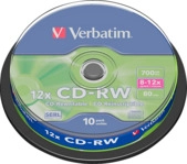 VERBATIM 43480 CD-RW 80 Rohling
