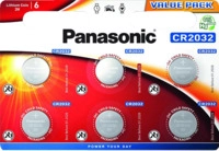 PANASONIC CR2032EL/6BP CR2032 Knopfzelle, Lithium Metall, 3 Volt