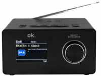 OK. OCR 530-B Radiowecker, DAB+, FM, Bluetooth, Schwarz
