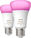 PHILIPS Hue White & Col. Amb. E27 Doppelpack 2x1100 LED Lampe Mehrfarbig