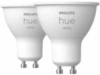 PHILIPS Hue White GU10 Doppelpack LED Lampe Warmweiß