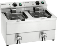 BARTSCHER A150407 IMBISS II Doppel-Fritteuse 3250 Watt Silbergrau