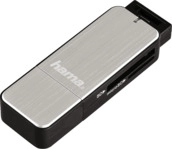 HAMA USB 3.0, Kartenleser, Schwarz/Silber