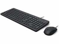 HP 150 Maus und Tastatur, Set, USB, Schwarz