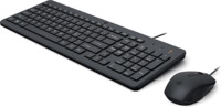 HP 150 Maus und Tastatur, Set, USB, Schwarz