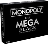 WINNING MOVES Monopoly - Black Mega Edition Gesellschaftsspiel Mehrfarbig