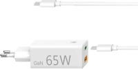 HAMA GaN PD USB-C Netzteil Universal, 5 - 20 Volt 65 Watt, Wei&szlig;