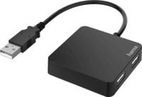 HAMA 4-fach, USB Hub, Schwarz
