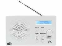 OK. ORD 101 BT-WT-1 Tragbares Digitalradio, FM, DAB+, DAB, Bluetooth, Weiß