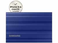 SAMSUNG Portable SSD T7 Shield PC/Mac Festplatte, 2 TB SSD, extern, Blau