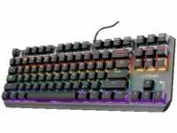 TRUST GXT 834 Callaz TKL Mechanische Gaming Tastatur, QWERTZ-Layout, Schwarz