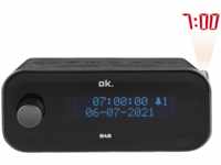 OK. OCR 170 PR DAB+ Radiowecker, DAB+, FM, Bluetooth, Schwarz
