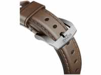 NOMAD Nomad Strap Traditional Leather Brown Connector Silver 42mm, Ersatzarmband,