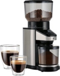 TCHIBO Elektrische Kaffeem&uuml;hle mit Waage 160 Watt, Kegelmahlwerk Silber/Schwarz
