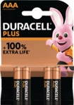 DURACELL 141117 AAA Batterie, Alkaline, 1.5 Volt 4 St&uuml;ck