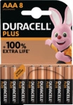 DURACELL 141179 AAA Batterie, Alkaline, 1.5 Volt 8 St&uuml;ck