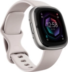 FITBIT Sense 2 Smartwatch Aluminium Elastomer, S/L, Lunar White/Platinum