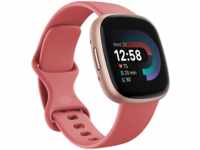 FITBIT Versa 4 Smartwatch Aluminium Elastomer, S/L, Pink Sand/Copper Rose