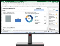 LENOVO - B2B P27h-30 27 Zoll QHD Business Monitor 6 ms Reaktionszeit 60 Hz