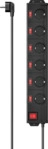 HAMA Einzeln schaltbare 6-fach Steckdosenleiste, 1,4 m