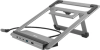 HAMA USB-C-Docking-Station Connect2Office Stand Notebook-Halterung, Anthrazit