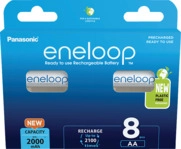 ENELOOP BK-3MCDE/8BE AA Mignon Batterie, Nickel-Metallhydrid, 2.000 mAh