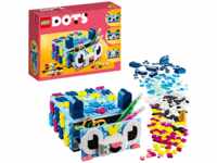 LEGO DOTS 41805 Tier-Kreativbox mit Schubfach Bausatz, Mehrfarbig