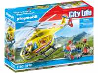 PLAYMOBIL 71203 Rettungshelikopter Spielset, Mehrfarbig