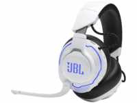 JBL Quantum 910 PWL, Over-ear Gaming Headset Bluetooth Weiß/Blau