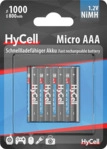ANSMANN HyCell X4Energy AAA Micro Akku, Ni-MH, 1.2 Volt, 1000 mAh 4 St&uuml;ck