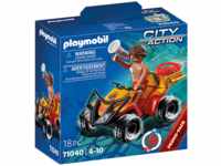 PLAYMOBIL 71040 Rettungsschwimmer-Quad Spielset, Mehrfarbig