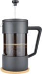 MILU FRENCH PRESS-SET GLAS (4-tlg.), 1 L Kaffeebereiter Schwarz/Transparent
