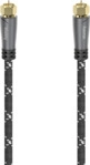 HAMA 120 dB, 5 m F-Stecker auf F-Stecker, SAT-Anschlusskabel,