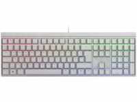 CHERRY MX 2.0S RGB, Gaming Tastatur, Mechanisch, Cherry Blue, kabelgebunden, Weiß