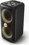 PEAQ 400682, PEAQ ICONIC Party 1 PPS 200-RW Party Speaker, Schwarz mit goldenen