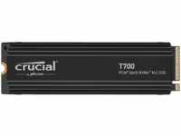CRUCIAL T700 mit heatsink PCIe Gen5 NVMe M.2 Festplatte, 4 TB SSD via NVMe, intern