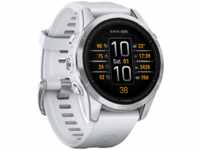 GARMIN EPIX PRO GEN 2 (42MM) Smartwatch Silikon, 108-182 mm, Steinweiss/Silber