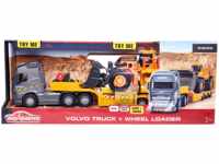 MAJORETTE Volvo Truck + Wheel Loader Spielzeugautos Mehrfarbig