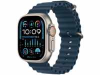 APPLE Watch Ultra 2 GPS + Cellular 49 mm Ocean Armband Blau Smartwatch Titangehäuse,