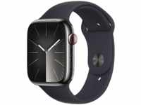 APPLE Watch Series 9 GPS + Cellular 45 mm Smartwatch Edelstahl Fluorelastomer,...