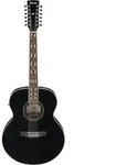 Ibanez AJ7012M1E-BK 12-string Westerngitarre Black High Gloss